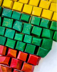 Mosaik in den Farben Litauens
